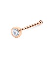 Little Crystal Silver Bone Nose Stud NSKD-1899